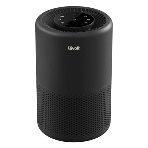 LEVOIT Air Purifier for Home Bedroom Dorm Room, Smart & Voice Control, AHAM VERIFIDE, 3-in-1 Filter With HEPA Sleep Mode, for Pollen, Pollutants, Smoke, Dander, Dust, Core 200S-P, Black