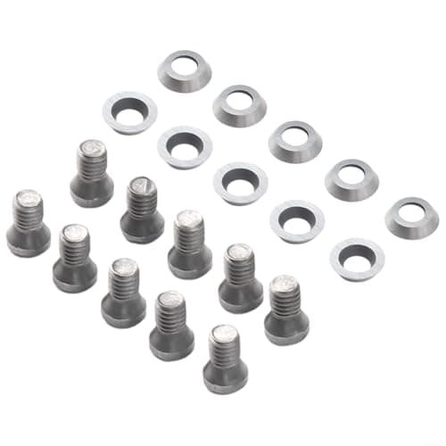 10pcs Ci5 Carbide Round Inserts 8 9mm for Wood Lathe Turning and For DIY Woodworking Planer, Replacement Cutters for Hollow Finishing Tools