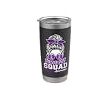 Family Support Lupus Awareness Purple Ribbon Stainless Steel Insulated Tumbler