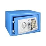 fireproof safe Digital Safe with Keypad Security Home Safe Box Alarm System, for Office Hotel Jewelry Cash Use Storage(Blue)