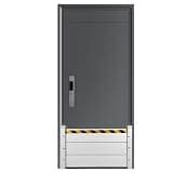 Generic Heavy Duty Aluminum Flood Barrier Removable Flood-Proof Water Barriers Detachable Diversions Board Heavy Duty Flooding Protect Baffle for Garage Door & Home Entry