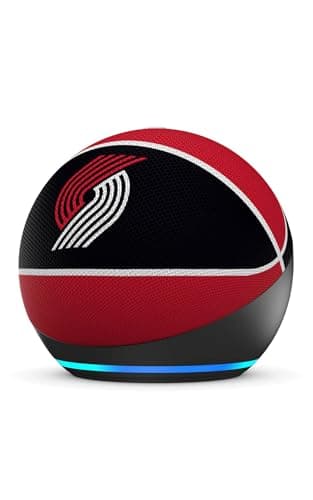 Amazon Echo Dot (newest model) | Officially Licensed NBA Limited-Edition | Portland Trail Blazers