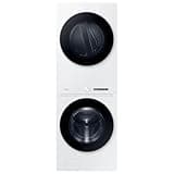Samsung Bespoke AI Laundry Hub™ Large Capacity 4.6 cu. ft. Single Unit Washer with Steam Wash and 7.6 cu. ft. Electric Dryer in White, WH46DBH100EWA3