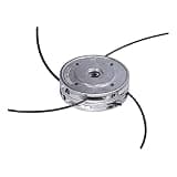 Jwthee Trimmer Head, Universal Aluminum Trimmer Head 4 Way String Trimmer Head Replacement for 40cc Straight Shaft Trimmer