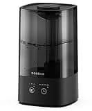 ROSEKM 4.5L Humidifiers for Bedroom, Humidifiers for Home Large Room, Cool Mist Humidfiers for Baby and Plant with Timer, Adjustable Mist Level, 360° Nozzle, Auto Shut-Off, Black