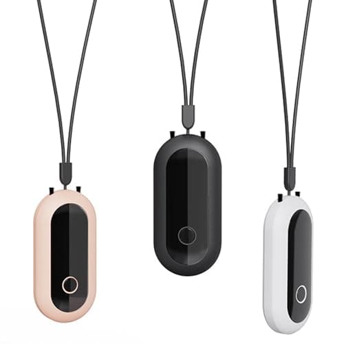 HAIEGACR S25 Pro Wearable Air Necklace, Personal Air Necklace Around The Neck, Travel Size Air Necklace（Snow）