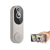1080P Smart Video Doorbell, AI Humanoid Detection, Night Vision, Cloud Storage to view the video at any time, the choice of modern family security and convenience，2.4GHz WiFi Only,Two-Way Audio