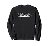 Milwaukee Vintage Inspired Throwback Varsity Classic Design Sweatshirt