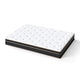 12 Inch Full Hybrid Mattress, Gel Memory Foam and Pocket Spring Mattress with Motion Isolation, CertiPUR-US Certified, Breathable Jacquard Knit Cover, Medium Firm Support, 54"x75"