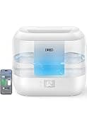 Dreo Smart Humidifiers for Bedroom, Top Fill 4L Supersized Humidifier Large Room with 28 dB, 36H Runtime, Touch/APP/Voice Control, Nightlight, Cool Mist Humidifiers for Baby, Plants, Indoor, White
