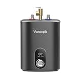 Gen II Vancepic 2.5-Gallon Electric Mini-Tank Water Heater, 120V, 1440W Instant Hot Water for Point-of-Use, Quick and Easy Installation, Compact Under-Sink or RV Design, Floor Mounting