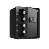 fireproof safe Small Safe Heavy Duty Home Safe Box with Electronic Keypad for Secure Storage of Documents Valuables(Black)