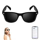 AI Smart Glasses for Men Women, Real-Time Translation Glasses with ChatGPT, Wireless Bluetooth 5.3, UV Protection Polarized Smart Sunglasses with 160+ Languages, Ideal for Travel Study & Business