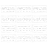 Kisangel 12pcs Emergency Alarm Glass Panel - Resettable Call Point Cover - Spare Breakable Glass for Fire Alarm Boxes and Manual Pull Stations