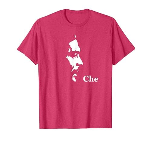 Che Guevara Revolution Cuba Revolutionary Rebel Che T-Shirt, Men, Red Heather, Large