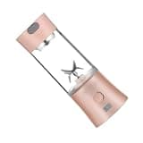 COSMOBETTY 380ml Mini Juice Mixer USB Rechargeable Portable Fruit Juice Blender Cup with Stainless Steel Blades and Material for Outdoor Use and Camping