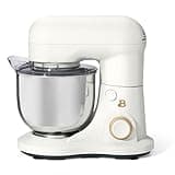 Matte White Stand Mixer 3.5 Quart, 12-Speed Electric Mixer with 300W Motor, Tilt-Head Standing Mixer for Baking, 3.5 Qt Stainless Steel Bowl, Splash Guard, Dough Hook, Flat Beater, Balloon Whisk