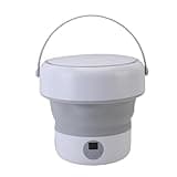 YDuupxe Portable Dishwasher, Foldable Mini Turbo Dish Washer 5L ABS SUS 2 Modes 5 and 10 Minute Washing Compact Countertop Washer for Home Apartment Travel Hotel RVs (White)