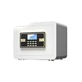 fireproof safe Small Home Safe with Digital Keypad Wall-Mounted Electronic Safe Box, for Household Wardrobe Office Hotel(White)