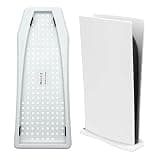 Chenkxin Vertical Stand for PS5 Digital Edition Console Holder Stand Bracket Mount Base with Built-in Cooling Vents and Non-Slip Feet, Not for PS5 Slim/Pro (White)