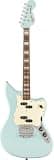 Fender Squier Paranormal Electric VI, Laurel Fingerboard, Parchment Pickguard, Matching Headstock, Daphne Blue