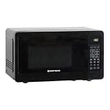 West Bend Microwave Oven 700-Watts Compact with 6 Pre-Set Cooking Settings, Speed Defrost, Electronic Control Panel and Glass Turntable, 0.7 Cu.Ft., Black