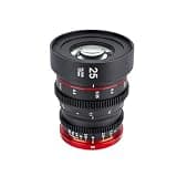 10/25/35/50/65/85mm T2.2 Large Aperture MF Prime Cine Lens, Compatible for Olympus Panasonic M43 Canon RF Fuji X Sony E,for Photography(85MM,E Mount)