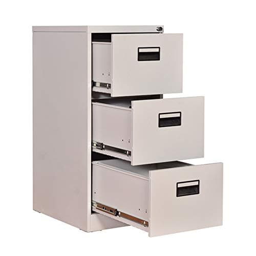 File cabinets 3 Drawer File Cabinet Vertical File Cabinets Steel Drawers Organizer Multifunctional Storage Filing Cabinet (Color : Gray, Size : 45x62x103cm)