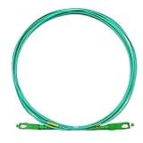 SEIRNHaBb 50PCS G65A2 1.6mm Aqua France Optical Fiber Cable 3.5m SC Fiber Optic Patch Cord Simplex Single Mode Fiber Optic Patch Cable