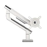 Listed TV Mount Single Monitor Desk Mount Height Adjustable White Monitor Stand Mount Long Arm Monitor Stand for 17 to 32 Inch Screens