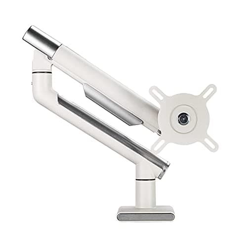 CHENWMZ Listed TV Mount Single Monitor Desk Mount Height Adjustable White Monitor Stand Mount Long Arm Monitor Stand for 17 to 32 Inch Screens, Holds 2-9 Kg Motion TV Bracket