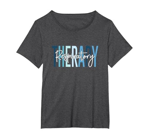 Respiratory Therapy Nurse Respiratory Therapist RT Nurse T-Shirt, Women's Plus, Dark Heather Grey, 6X