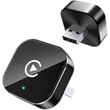 REUCRFDJ Wireless CarPlay Adapter for Passat S SE SEL R-Line, Plug Play CarPlay Wireless Adapter Auto Reconnect Fast Stable Connection for Navigation Music Calls,C/Black-Side Heat Dissipation