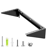 STANDOPIA 4U Vertical Wall Mount Rack - 19" Steel Wall & Under-Desk Bracket for Server, Network Switch, or Patch Panel, Supports up to 121lbs, for Cabinet or Server Room, JHSVR-4U