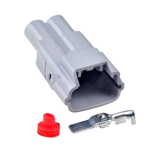 1 Set 2 Pin Automotive Connector Electronic Fan Harness Socket 6188-0096 6189-0172(Male,1 Set)