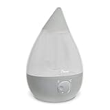 Crane Ultrasonic Cool Mist Humidifier for Bedroom, Baby Nursery, Kids Room, Plants, or Office, Large 1 Gallon Tank, Filter Optional, Grey