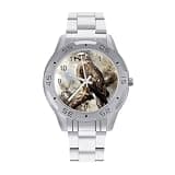NTVOWPZO Three-Hand Analog Stainless Steel Watches for Men Easy Reader