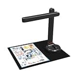 Portable Scanner, T201 Book Scanner, Automatic Document, Max A4 A3 Size with Smart OCR Led Desk Lamp for Family Home Office, Increase Efficiency(1600 Pixel)