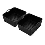 GJAAOXOJB 2Pcs Silicone Air Fryer Mould,Compatible For COSORI, 8.5L Dual Fryer Reusable Oven Baking Tray Air Baking Basket