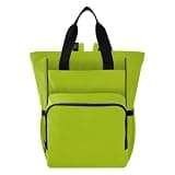 Nesatuwa Safety Green Diaper Bag Backpack Waterproof Large Capacity Multifunctional Diaper Bags with Insulated Pockets and Stroller Straps Travel Backpack for Baby Girl/Boy