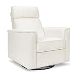 Namesake Willa Plus Power Glider Recliner w/Power Headrest | in Ivory Corduroy