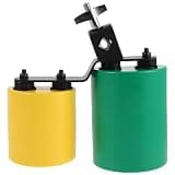 Toddmomy Bicolor Cowbell for Drum Set, High and Middle Tones Double Mounted Bell, Dual Tone Cowbell Percussion Instrument, Double Sound Cow Bell Accessory