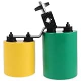 Toddmomy Bicolor Cowbell for Drum Set, High and Middle Tones Double Mounted Bell, Dual Tone Cowbell Percussion Instrument, Double Sound Cow Bell Accessory