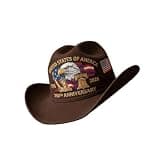 Simnek 250th Anniversary Hat, Retro Patriotic Cowboy Novelty Hats 1776–2026, Independence Day Themed Cowboy Cap, Unisex
