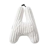 HIGOGOGO Car Pillow for Kids, Washable Travel Pillow, Upgraded Travel Pillows with Removable Soft Cover & High-Support Foam, Fix Neck and Body Sitting/Sleeping on The Trip, Beige