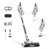 Cordless Vacuum Cleaner, Upgraded 650W 55KPa 70Mins Runtime Stick Vacuum Cordless, Self-Standing Lightweight Vacuum Cleaners for Home with LED Headlight Touch Screen, for Pet Hair/Carpet/Floor