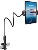 Lamicall Gooseneck Tablet Holder for Bed - [Unique Tapered Flexible Arm][Fully Adjustable] iPad Kindle Holder Stand for Reading in Bed, Tablet Mount for 4.7-13" iPad, Kindle, Switch, Galaxy, iPhone