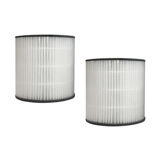 KJ30F-143 Genuine Replacement Filter 2-pack for KJ30F-143 Air Purifier 3-in-1 Air Filter for Dust Smoke Odors 360° Air Intake