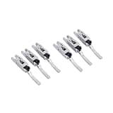 6Pcs Guitar Bridge String Saddles Tremolo Bridge Locked String Saddles Enduring