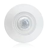 RAYZEEK Ceiling Mount 360 degree PIR Occupancy Motion Sensor,2200W,110-265V,8-12M High Sensitive HardWired Occupancy Sensor Detector, Commercial/Residential,Up to 1600 sq.ft(10A,Neutral Wire Required)